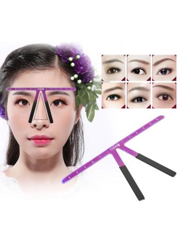 Tattoo Eyebrow Ruler Symmetrical Caliper - Purple | Reusable Grooming Shaper & Measure Tool - Buy Online on GoSupps.com