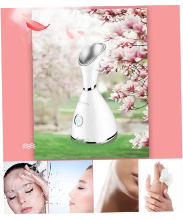 OHPHCALL Portapotty 1pc Beauty Steaming Face Instrument Hot Spray Hydrating Facial Sprayer Nano Cleansing Instrument Household Steaming Face Instrument Cosmetic Face Steamer White - Buy Online on GoSupps.com