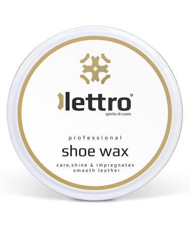 Lettro Shoe Wax 100ml - Professional Quality Polish for Smooth Leather - Black 118 - Buy Online on GoSupps.com