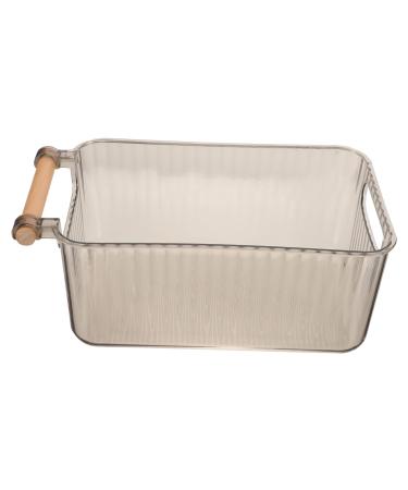 FRCOLOR Nail Soak Bowl Nail Art Accessory Nails Exfoliating Containers Nail Art Soak Bowl Nail Art Bowl Nail Manicure Bowls Trending Products 2023 Soaking Container Beech Organizer Wood 28x15.5cm Grey