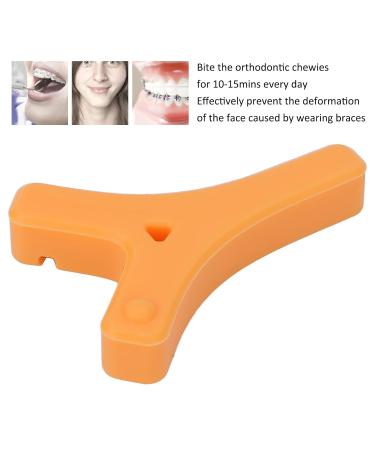 Orthodontic Chewies | Y-Shaped Aligner Bite Chewies | Orange Flavor | Prevent Facial Distortion | International Shipping Available - Buy Online on GoSupps.com