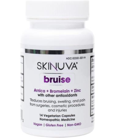 Skinuva Scar+ SPF 30 Cream and Bruise Treatment | Next Generation Advanced Formula with Growth Factors | 0.5 oz Cream + 14 Capsules - Buy Online on GoSupps.com