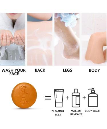  Imtrub Agarwood Oils Hand Made Cleansing Soap for Body Face Cleansing Skin Soap to Purify Protect Revitalize Moisturize Skin Imtrub - Buy Online on GoSupps.com