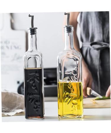 Zerodeko 2pcs Olive Oil Jug Bottle Dispenser Home Accessory Salad Dressing Containers Transparent Oil Bottle Household Vinegar Dispenser Oil Dispenser Oil Filter Pot Empty Bottle Glass 34X8CMx2pcs Transparentx2pcs - Buy Online on GoSupps.com