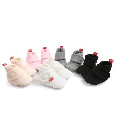 TMEOG Baby Booties Slippers | Newborn Winter Shoes for Boys Girls | 6-12 Months Beige - Buy Online on GoSupps.com