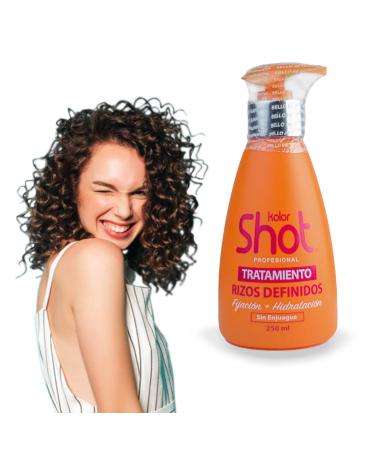 Kolor Shot Professional Defined Curls Treatment  Curly Hair Gel for Women and Men  Curly Hair Products Moisturizing for Battered Hair - Curl Activating Fixer and Frizz Control - No Rinse - 250 ml - 8.4 oz