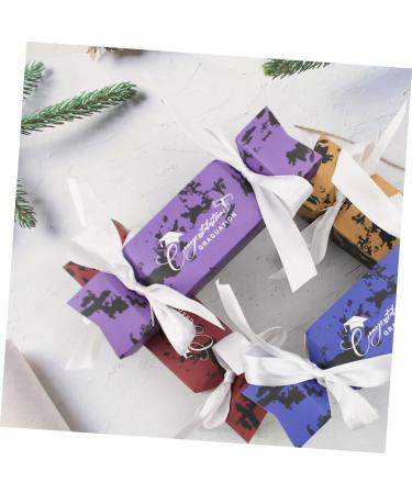 Healeved 50pcs Boxes Graduation Candy Box Gift Boxes Party Candy Holder Candy Supply Favor Boxes Biscuit Case Candy Case Grad Candy Boxes Purple Delicate Container Paper 1 count (Pack of 1) Purple - Buy Online on GoSupps.com