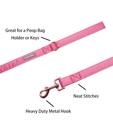 Lionet Paws Dog Leash - Silk Leash for Small Medium & Large Dogs | Matching Collars for Girls & Boys - Pack of 1 in Peach - Buy Online on GoSupps.com