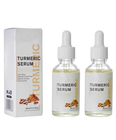 Beslibate 2 Pieces Turmeric Oil 30ml Turmeric Serum Turmeric Power Against Age Spots Natural Turmeric Skin Whitening Oil for Fight Acne Heals Scars Turmeric Skin Care Serum3 1