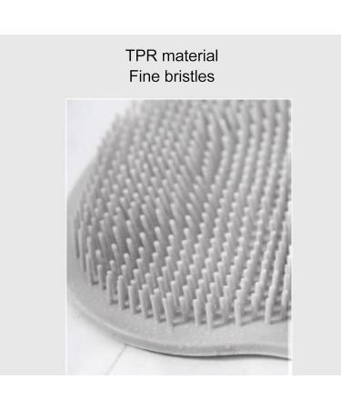Shower Back Scrub Mat - Non-Slip Textured Surface Soft Bristles | 4 Pack Foot Cleaner & Massage Mat for Ultimate Shower Comfort - Buy Online on GoSupps.com