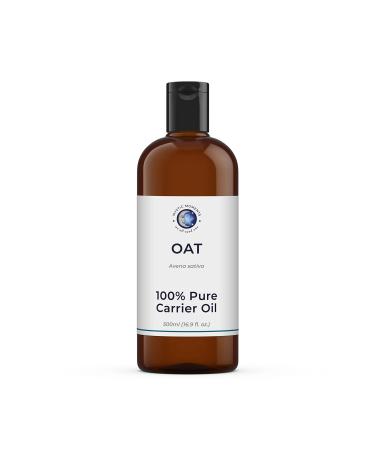 Mystic Moments |Oat carrier oil 500 ml - pure and natural oil Perfect for hair face nails aromatherapy massage and oil dilution vegan GVO free 500 ml (1 Pack)