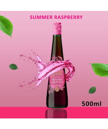 Bottle Green Cordial Pick N Mix - Choose From Bottle with 5 Flavours - Elderflower Ginger & Lemongrass Summer Raspberry Lime & Mint Pomegranate & Elderflower - Pack of 3 500 ml (Pack of 3) - Buy Online on GoSupps.com