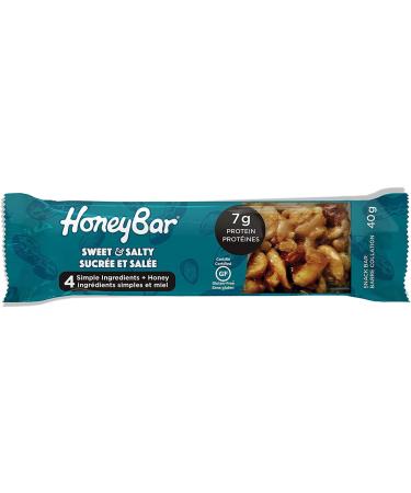 HoneyBar Snack Bars Sweet & Salty Gluten-Free Non-GMO Vegetarian 40 g bars 15 count - Buy Online on GoSupps.com