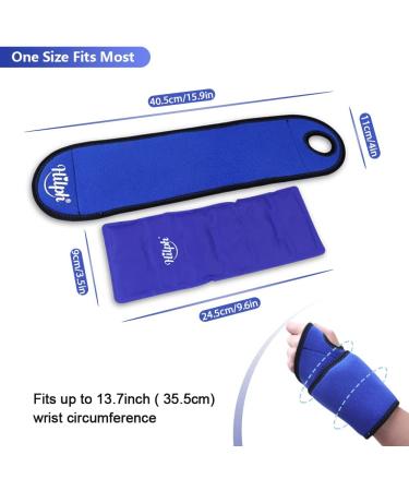 Hilph Wrist Ice Pack - Reusable Gel Cold Wrap for Carpal Tunnel, Sprains, and Injuries - Buy Online on GoSupps.com