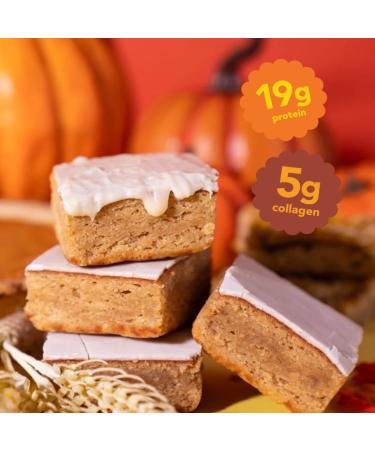 AP Prime Bites Protein Brownies | High Protein Low Sugar Brownies | 19g Protein 5g Collagen | Delicious High Protein Treat Gluten Free | Box of 12 Brownies (Glazed Pumpkin Spice) Glazed Pumpkin Spice Box of 12 - Buy Online on GoSupps.com