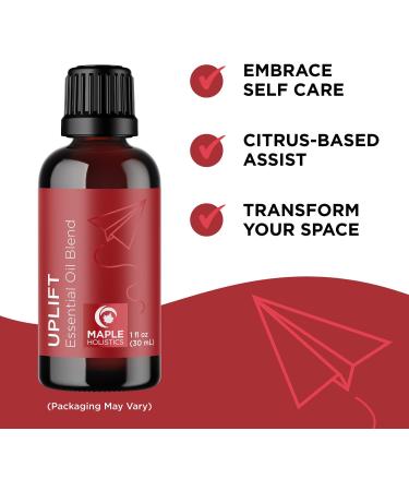 Uplift Aromatherapy Essential Oil Blend - Calming Citrus Oils for Home & Travel Diffusers - Buy Online on GoSupps.com