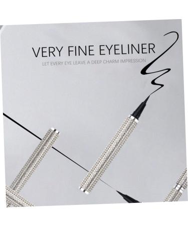 BIUDECO Liquid Eyeliner Cosmetic Eyeliner Pen Cosmetics Tool Eye Cosmetic Pen Gel Pu Sticker Drill Silver - Buy Online on GoSupps.com