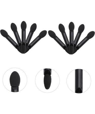VINTORKY 10pcs Makeup Tool Kit Applicateur Dual Sided Eye Shadow Brush Fard Supple Eyeshadow Brush Face Black - Buy Online on GoSupps.com