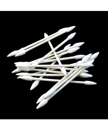 800 Pieces Cotton Swabs  Double Precision Tips with Paper Stick  4 Packs  200 Pieces 1 Pack (Double-Pointed Shape) 800 pcs