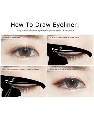10-in-1 Eyeliner Tool Template & Makeup Aid for Easy Application - Perfect for Beginners - Buy Online on GoSupps.com