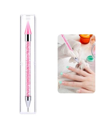 Double-Sided Strass Picker Tool & Dotting Tool with Wax Head for Rhinestones - Colorful Point Drilling Pencil & Storage Box (Pink) | International Shipping - Buy Online on GoSupps.com