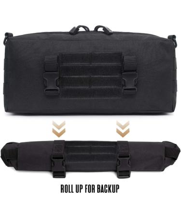 WYNEX Tactical Increment Molle Pouch  Vertical EDC Utility Pouches Sling Bag Military Multi-Purpose Large Capacity with Shoulder Strap Modular Design Black (upgraded) - Buy Online on GoSupps.com