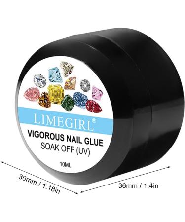 Nail Glue Gel for Press On Nails - Strong Fake Nail Adhesive for Press On Nails Nail Glue for Salon Home for Nail Strengthen for Girls Women Skoulazeo - Buy Online on GoSupps.com