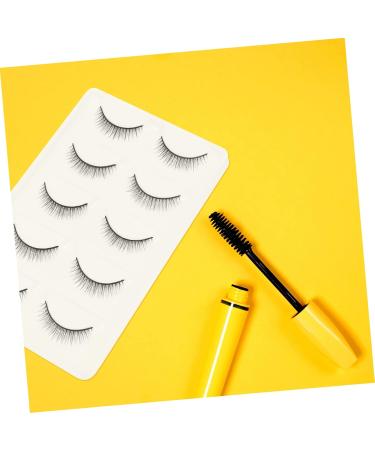 minkissy 1 Pair Short Eyelash Artificial Eyelashes Long Eyelashes Faux Dramatic Eyelashes 3d Fake Eyelashes Cosmetics Women Lashes Fake Lashes The Cross 6d Extend Artificial Fiber - Buy Online on GoSupps.com