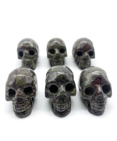 Natural Dragon Blood Quartz Ghost Head Carved Handmade Home OrnamentsDecoration Stones Can be Used for JZIGTDEM