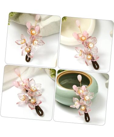 minkissy 1pc Antique Hairpin Hair Clasp Floral Headpiece Flower Hair Clip Vintage Hairpin Chinese Hair Barrettes Pink Hair Clips Floral Hair Clip Hair Clamps The Flowers Alloy Issue Card - Buy Online on GoSupps.com