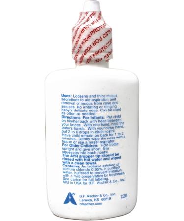 Baby Ayr Saline Nose Spray/Drops 1-Ounce Spray Bottles (Pack of 3) - Buy Online on GoSupps.com