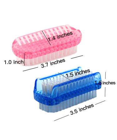 4 PCS Two-Sided Nail Brush Set for Hand Cleaning - Soft and Stiff Bristles, Ideal for Men, Women, and Kids - Buy Online on GoSupps.com