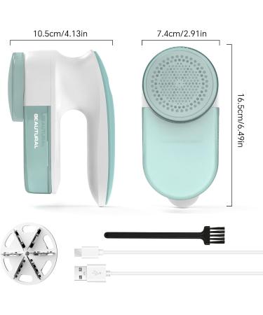 Buy BEAUTURAL Fabric Shaver & Lint Remover - Rechargeable Defuzzer with 2 Speeds & Replaceable Blade | Remove Fuzz & Lint from Clothes & Furniture - International Shipping - Buy Online on GoSupps.com