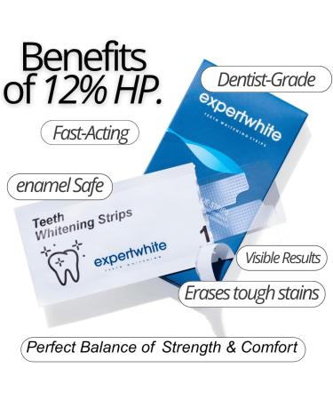 Expertwhite Max+ Teeth Whitening Strips 28 Strips (14 Treatments) 12% Hydrogen Peroxide Enamel Safe Sensitive-Teeth Formula Mint Flavor - Buy Online on GoSupps.com