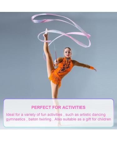Savita 2pcs Sparkling Dance Ribbon Set - 78.7 Inch Gymnastics Streamers with Dancer Wand - Ideal for Kids, Girls, Adults - Dancing Training & Birthday Party Favors - Buy Online on GoSupps.com