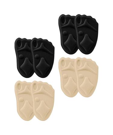 4 Pairs Sponge Forefoot Pad Forefoot Gel Pad Gel Pads for Shoes Hen Party Games Reed Diffuser Sticks Flowers Shoe Insoles Half Sole Pad 4d Thicken Mesh Stretch Fabric