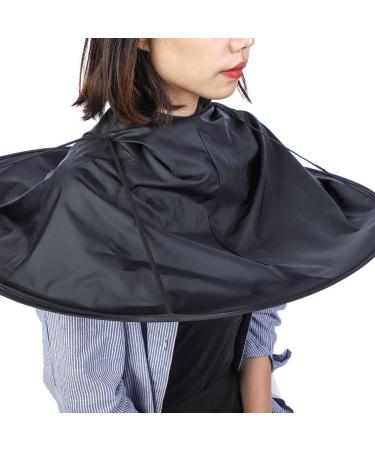 ANGGREK Adult Barber Hair Cutting Umbrella Cape - Black Hairdressing Gown for Salon & Home Stylists - Buy Online on GoSupps.com