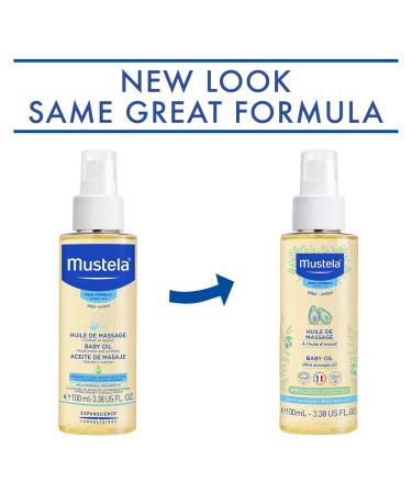 Mustela Baby Oil 3.38 fl oz | Nourishing & Gentle Skin Care for Babies - Buy Online on GoSupps.com