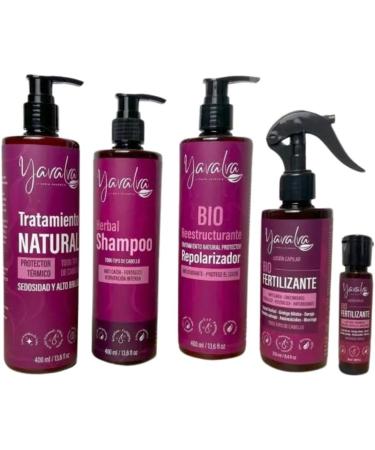 Yavalva Shampoo And Conditioner Set (5 Pack) Yavalva Shampoo Tratameinto Natural Bio Restructurante y Bio Fertilizante 250mL y Bio Fertilizante 30mL Kit Cabellilarga (Todo Tipo) - Buy Online on GoSupps.com