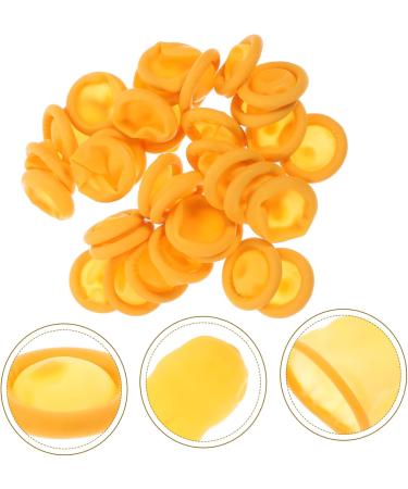 100pcs Industrial Connector Cover Finger Sleeves - Protective Gloves & Accessories - Thicken Yellow 6.5x2.5cm - Buy Online on GoSupps.com