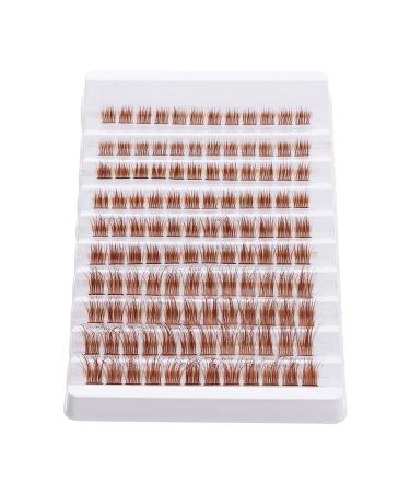 Buy Outopen Brown Lash Clusters 140Pcs - Natural D Curl Wispy Cat Eye Extensions for DIY Home Use - Buy Online on GoSupps.com