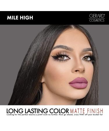 Gerard Cosmetics HydraMatte Liquid Lipstick Mile High | Pink Nude Matte Lip Color | Long Lasting & Non-Drying Formula | Super Pigmented Lipstick - Buy Online on GoSupps.com
