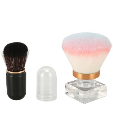 Black Capsule Cosmetic Brush Kit Synthetic Fibre Pink Blue White Round Base Shape Makeup Brush - Buy Online on GoSupps.com