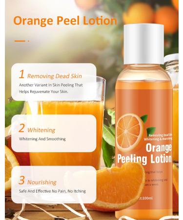 Korean Orange Peel Lotion- Whitening Peel Gel Dead Skin Remover Exfoliator (1 Bottle) - Buy Online on GoSupps.com