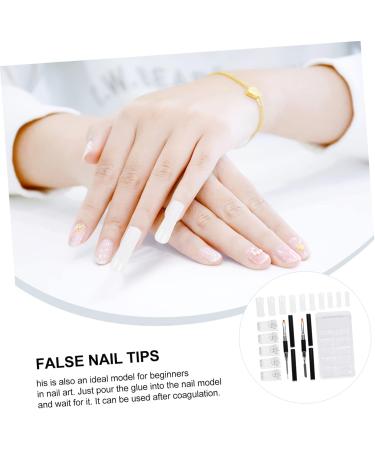 DOITOOL 7 Sets Nail Extension Set Finger Extension Manicure Tool Plastic Doll Heads Nail Form Clips Nails Accessories Nail Kit Nail Art Accessory Nail Set Double Head Aluminum Alloy - Buy Online on GoSupps.com