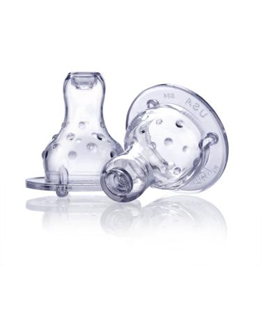 Nuby 6-Pack Standard Neck Vari-Flo Non-Drip Silicone Nipples One Size - Buy Online on GoSupps.com