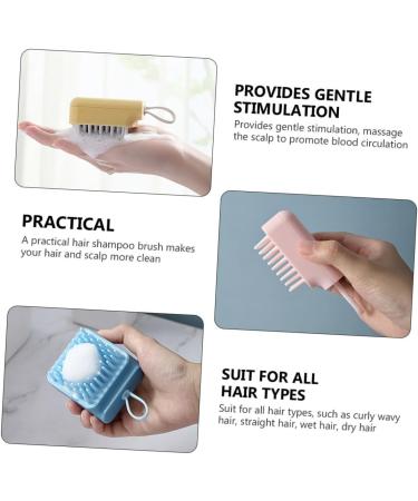 TOVINANNA 8 STK Massage Shampoo Brush Set - Baby Comb Shower Brush & Scalp Scrubber for Body & Hair Care - Multifunction Pebble Gel Massage Tool - Buy Online on GoSupps.com