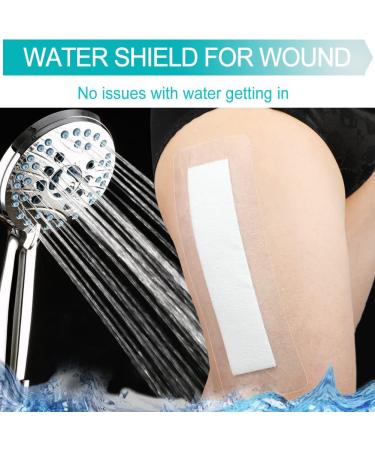 C-Section Waterproof Bandages | Post Hysterectomy & Tummy Tuck Shower Protector | Scar Cover & Wound Care Supplies | 4x10 Inch Pack of 14 - Buy Online on GoSupps.com