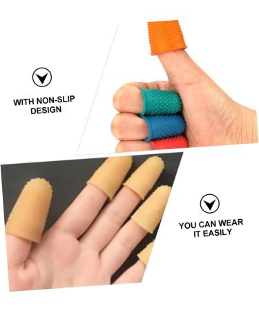 FRCOLOR 40 Pcs Silicone Finger Cots - Durable Finger Protectors & Thumb Sleeves - Assorted Colors for Ultimate Finger Support - Buy Online on GoSupps.com