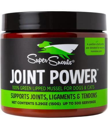 Super Snouts Joint Power Green Lipped Mussel Supplement for Dogs & Cats - 5.29 oz (Pack of 1) - Buy Online on GoSupps.com